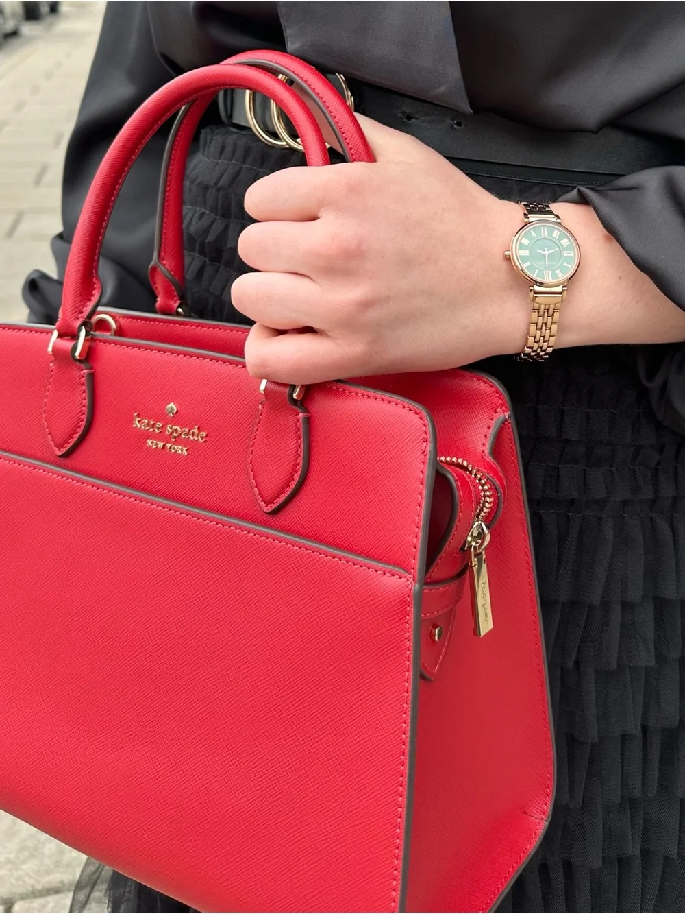kate spade new york Women's Madison Saffiano Leather Small Satchel Bag Brand New